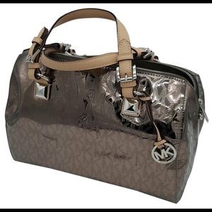 Michael Kors monogram mirror satchel
